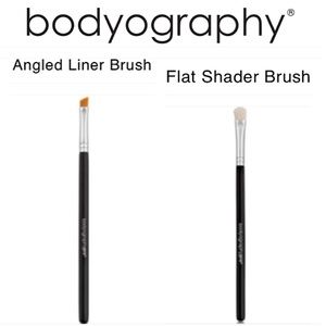 2 NEW BODYOGRAPHY PRO MAKEUP BRUSHES LINER, SHADER